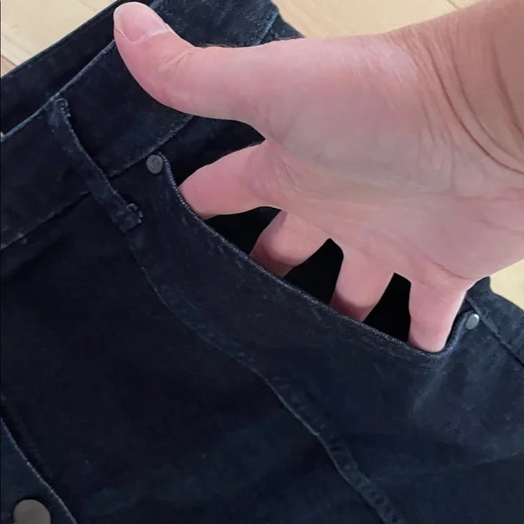 LC Lauren Conrad Dark Blue Mini Jean Skirt denim size 10 - Picture 3 of 6